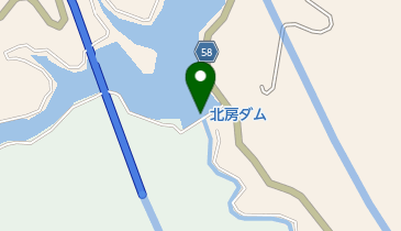 北房ダムの地図画像