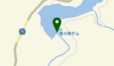 香々美ダムの地図画像