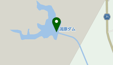 潟原ダムの地図画像