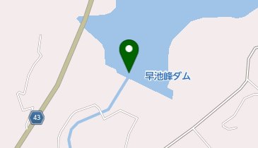 早池峰ダムの地図画像