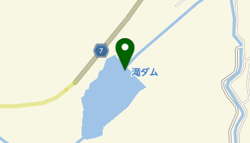 滝ダム(久慈市)の地図画像