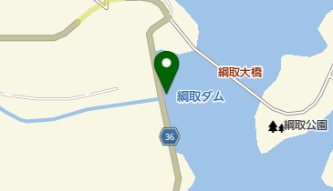 綱取ダムの地図画像