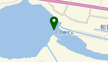 石羽根ダムの地図画像