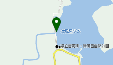 津風呂ダムの地図画像