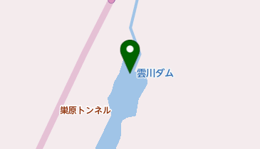 雲川ダムの地図画像