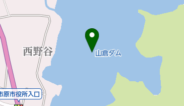 山倉ダムの地図画像