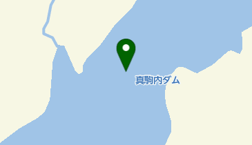 真駒内ダムの地図画像