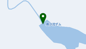 奥沙流ダムの地図画像