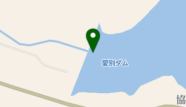 愛別ダムの地図画像