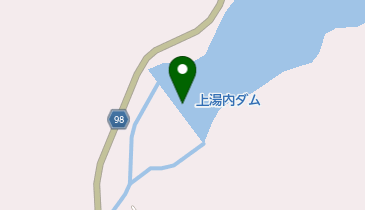 上湯内ダムの地図画像