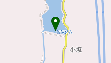 佐仲ダムの地図画像