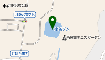 室谷ダムの地図画像