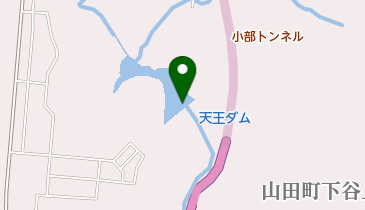 天王ダムの地図画像