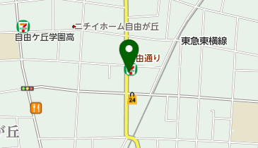 BEAUXEYUX(ボズュー) 自由が丘の地図画像