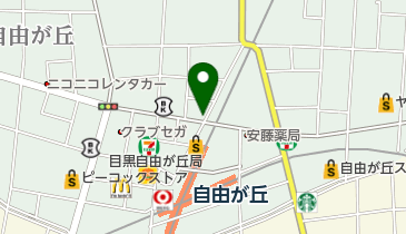 Ten o-one(テンオーワン) 自由が丘店の地図画像