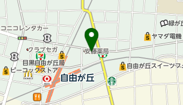 クロロフイル自由が丘美顔教室の地図画像