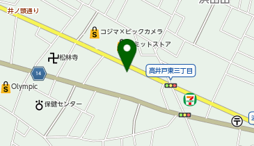 Audi(アウディ) 杉並の地図画像