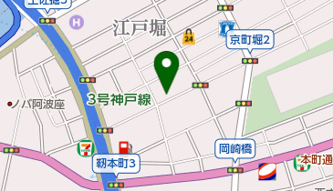 ライフクリーナー 京町掘店の地図画像
