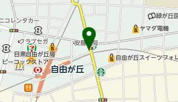 自由が丘 吉本長生館の地図画像