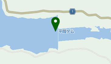 平岡ダムの地図画像