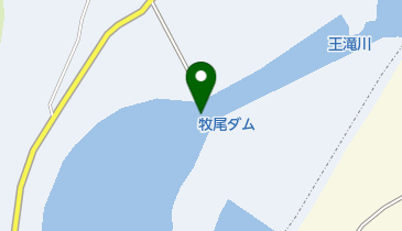 牧尾ダムの地図画像