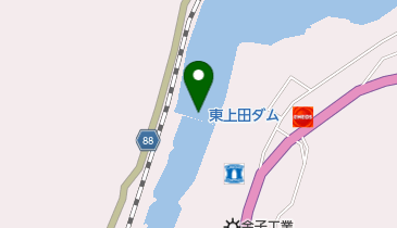 東上田ダムの地図画像