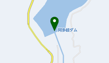 阿多岐ダムの地図画像