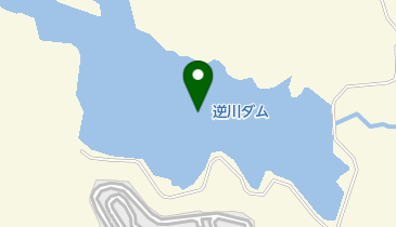 逆川防災ダム [別名] 竜吟ダムの地図画像