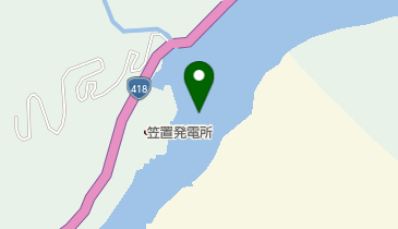 笠置ダムの地図画像