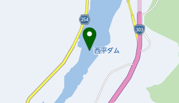 西平ダムの地図画像