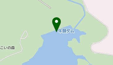 牛頸ダムの地図画像