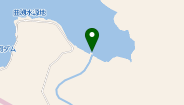 曲渕ダムの地図画像
