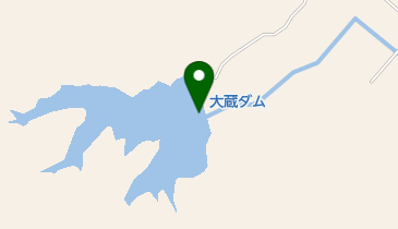大蔵ダムの地図画像