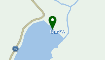 鉄山ダムの地図画像