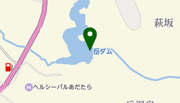 岳ダムの地図画像