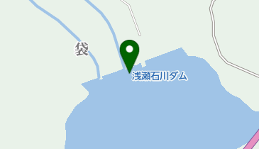 浅瀬石川ダムの地図画像