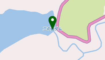 二の倉ダムの地図画像