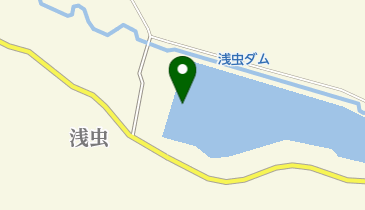 浅虫ダムの地図画像