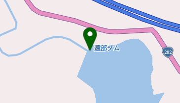 遠部ダムの地図画像