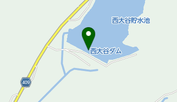 西大谷ダムの地図画像
