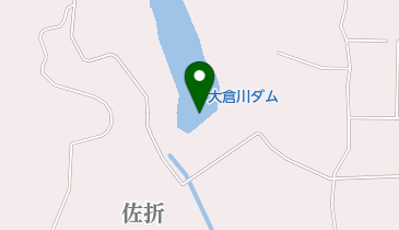 大倉川ダムの地図画像