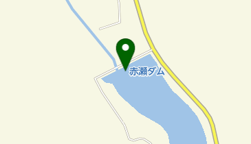 赤瀬ダムの地図画像
