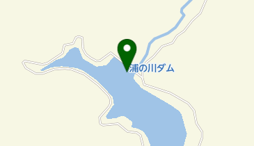 浦の川ダムの地図画像