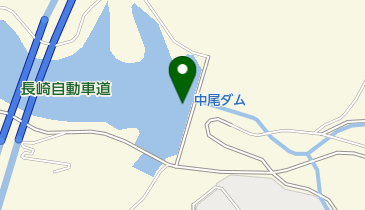 中尾ダムの地図画像