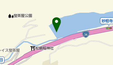 本河内低部ダムの地図画像