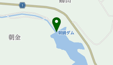 朝鍋ダムの地図画像