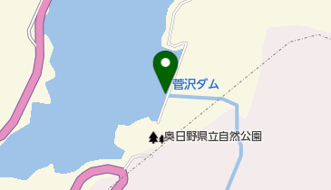 菅沢ダムの地図画像