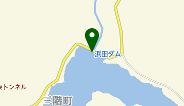 浜田ダムの地図画像