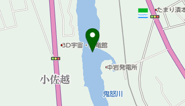 中岩ダムの地図画像