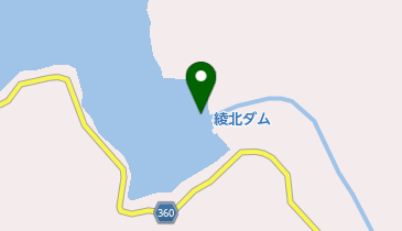 綾北ダムの地図画像